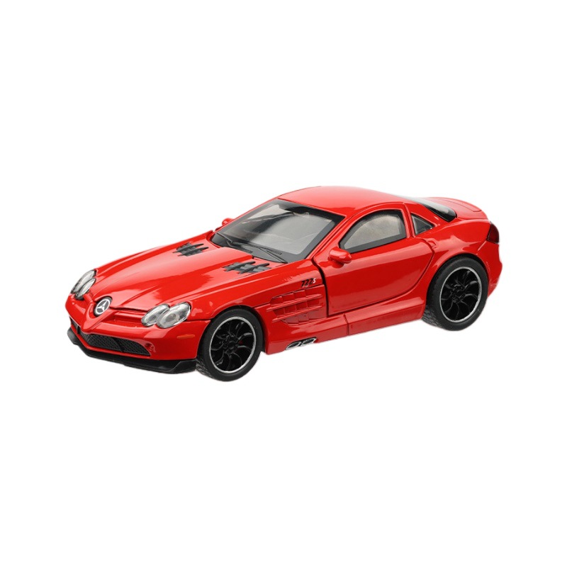 Zhongyuanxing modelo de coche 1 a 32 Da Ben SLR modelo de efecto de sonido de coche deportivo de aleación