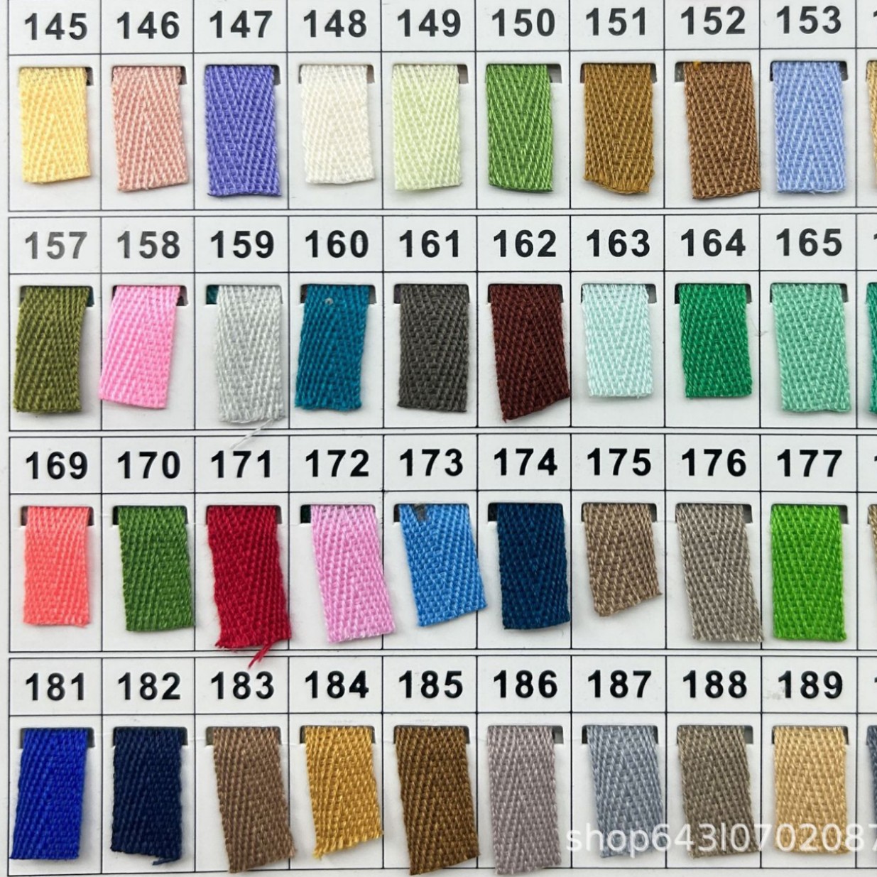 Cinturón de algodón multicolor en herringbone 1cm de cuello trasero chaqueta de ropa infantil accesorios de prenda de cuello bolsa de banda de borde image 1