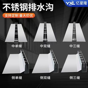 Linear Drainage Trench Cover Stainless Steel 304 Grooved Manhole Cover