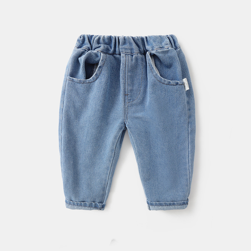 Baby Girls' Spring Summer Denim Pants for Toddlers - Cute Big Butt Pants for Spring Outfits - Children's Clothing