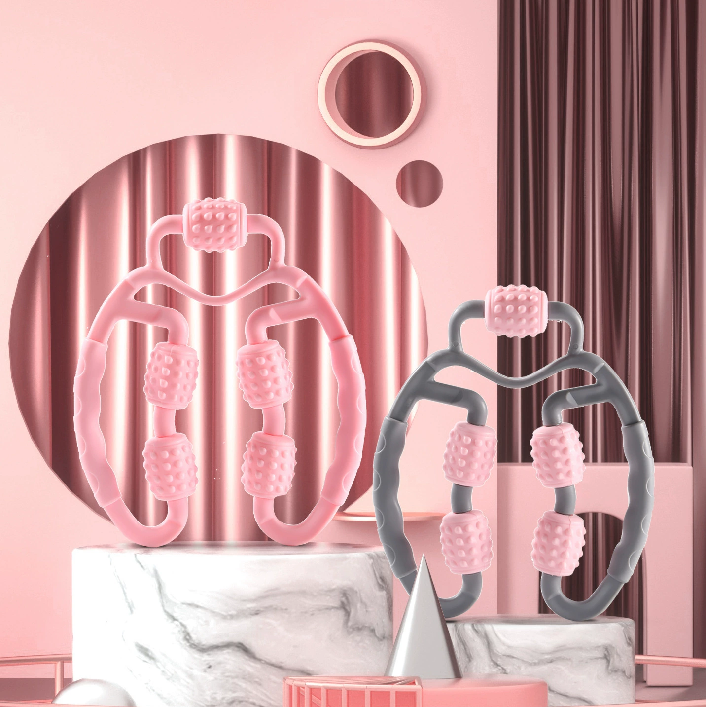 Пятиколесный круговой зажим для ног Мышечное расслабляющее средство для массажа ног