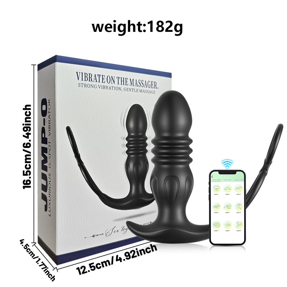 Masajeador de próstata con doble vibración y control por app_voghion.com