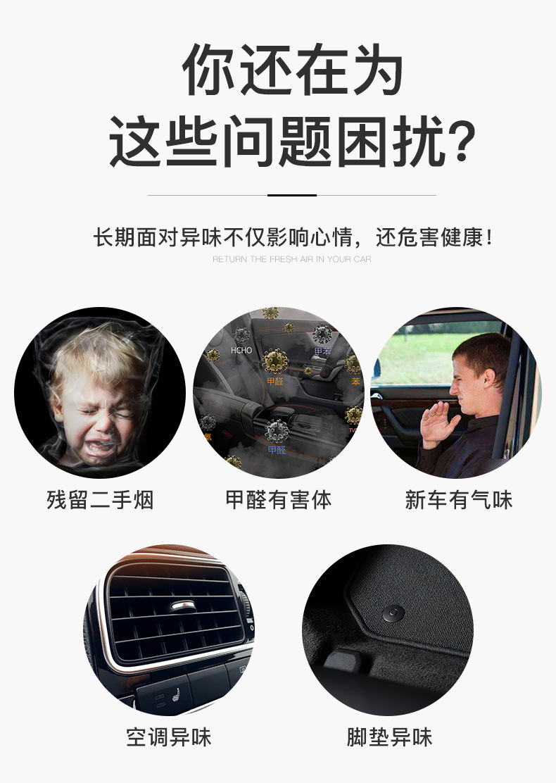 Summer Solar-Powered Three-Head Car Exhaust Fan, Car Cooling Solar Ventilation Exhaust Fan, Odor Removal Electric Fan