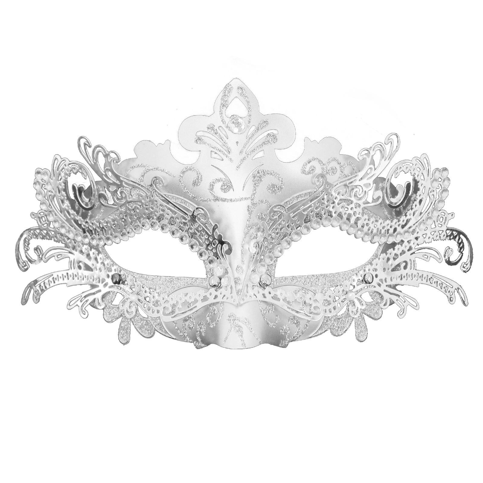 Ventas transfronterizas máscaras de hierro forjado de plástico de alta calidad máscaras de maquillaje de plástico pintadas máscaras de carnaval