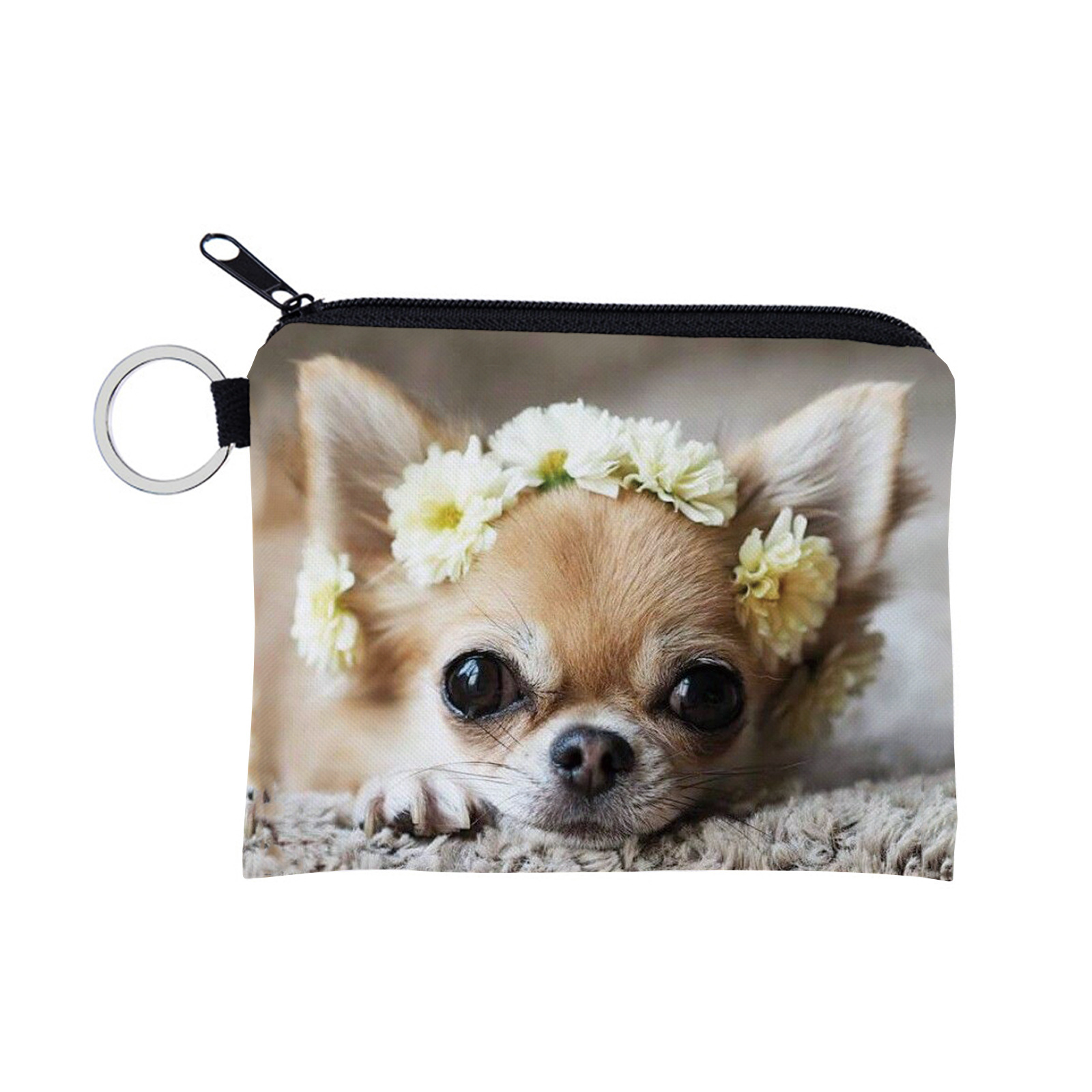 15g Weight Zipper Closure Type Coin Purse Bags Type Casual, Daily Occasion Polyester Material Animal, Cartoon Pattern All Seasons Season Unisex Gender Casual, Cute Style Square Shape Unisex Animal Cartoon Polyester Zipper Coin Purses 5