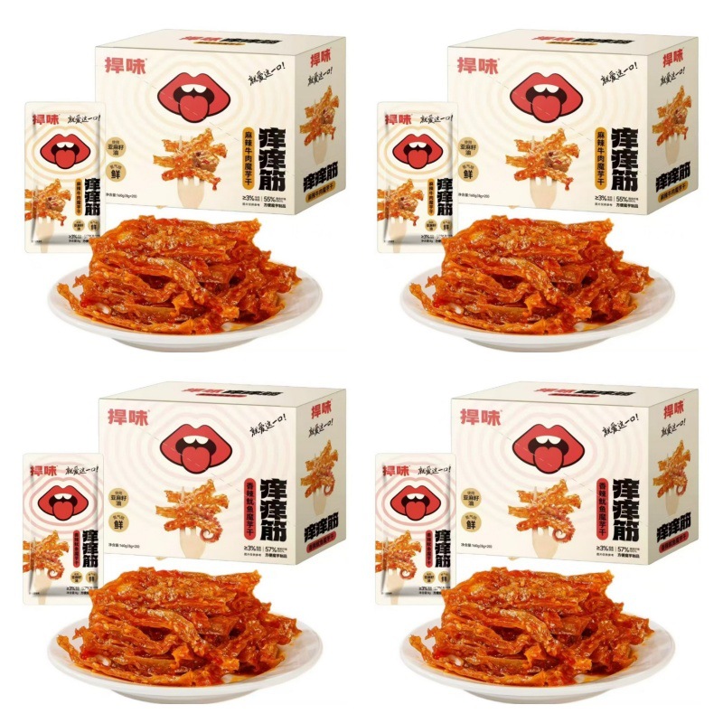 Spicy Squid, Spicy Beef, Konjac Snacks, Popular Online Snacks for Watching Dramas, Wholesale
