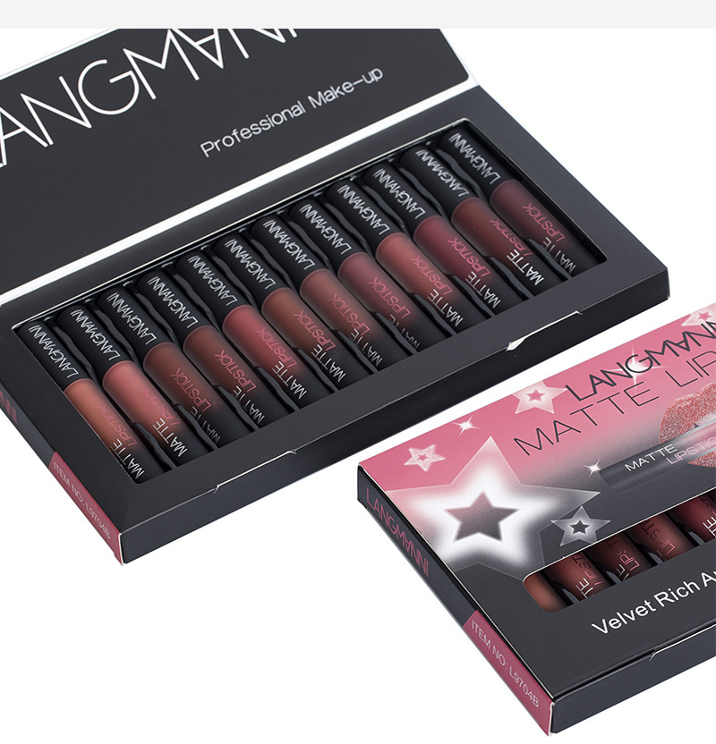 Langmanni Non-stick Cup matte Lip Gloss Set Liquid lipstick undefined