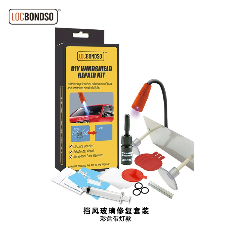 Трансграничный горячий костюм для ремонта WINDSHIELD с легкой версией КОМПЛЕКТ для ремонта DIY WINDSHIELD DIY