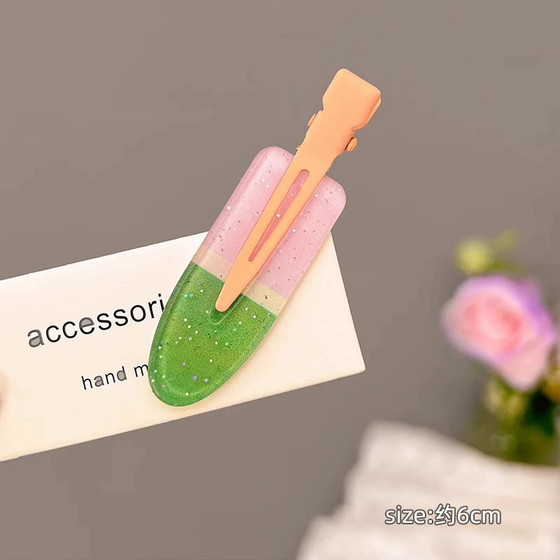 Заколка для волос Traceless серия «Grape» — 6×1,8 см фруктовые блёстки, лёгкая