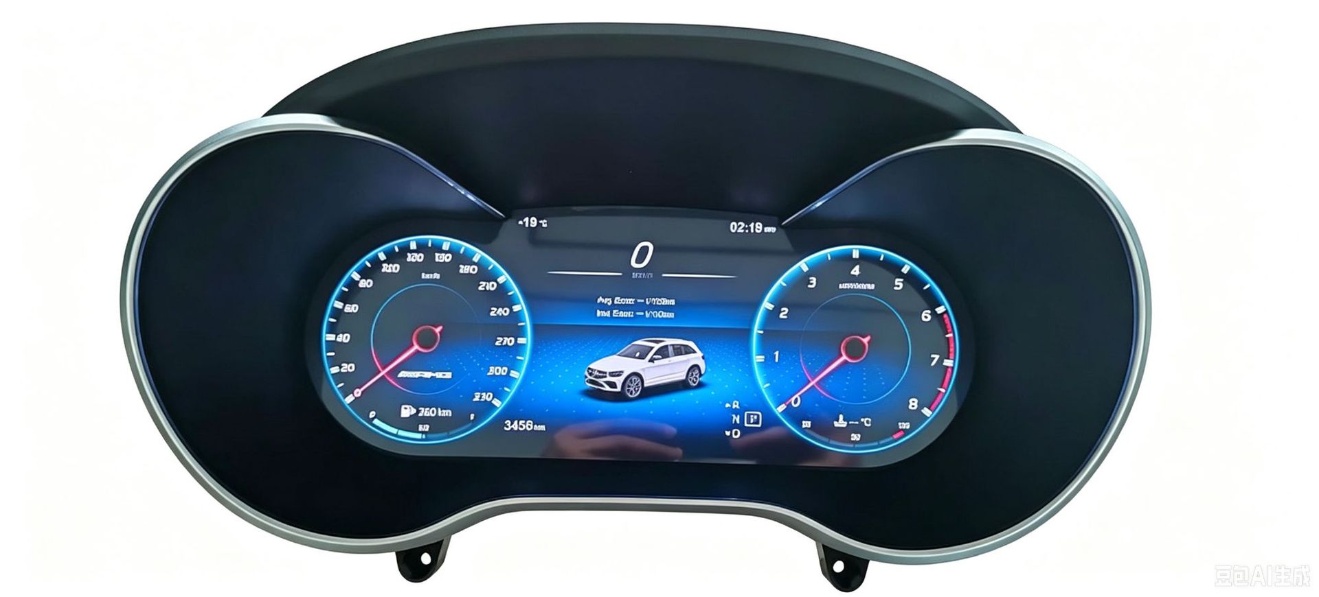 Suitable for Mercedes-Benz Glc/C-Class W205/Ntg5.0 Upgrade to Full Lcd Instrument Panel, Plug and Play, Non-Destructive Connection