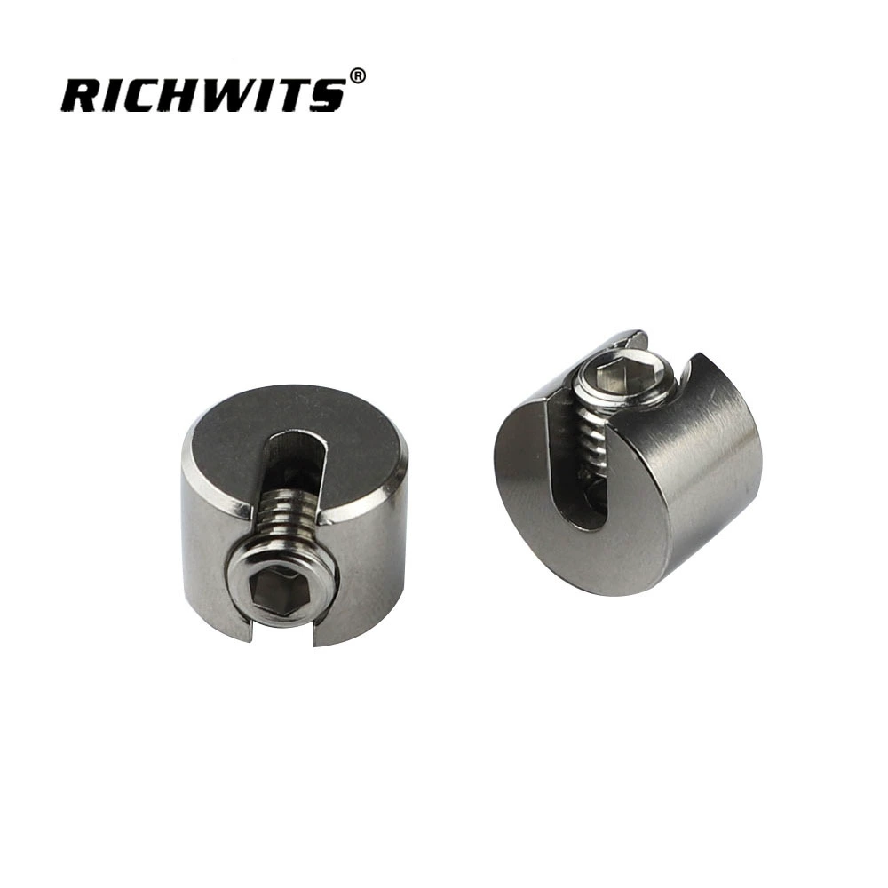 Zhibo металлический слот из нержавеющей стали Патрон Зажим для троса головка садовый Трос Сетка Чак