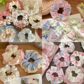 捡漏2025春夏法式大肠发圈复古简约百搭布艺发圈小清新甜美头绳发