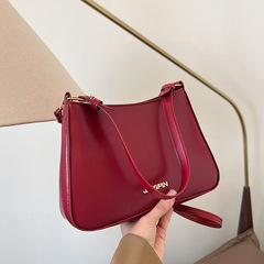 Pure Color Texture Small Square Bag Cross-border New Style Versatile Korean Version Ins Popular Small Bags Women's Stylish Crossbody Shoulder Bag