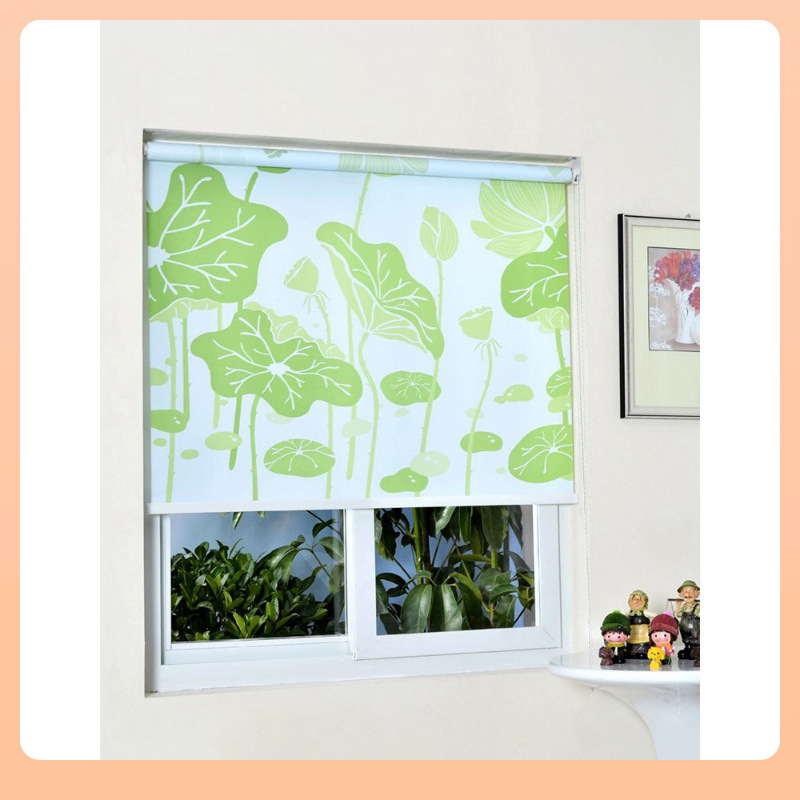 ⇜ Simple Kitchen and Household Curtains, Roll-Up Style, Full Blackout, 2023 New Model, Retractable Roller Blinds for Bathroom