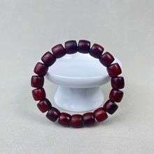 小叶紫檀直切桶珠1.0×19颗手串檀香木手链藏式文玩串珠珠子批发