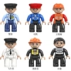 Six professional dolls with large particles