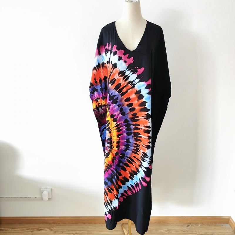 2022 nueva Europa y América blusa de playa impreso traje vacaciones vestido bikini camisa protección solar 5D196