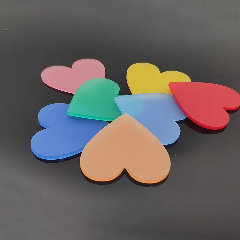 彩色磨砂亚克力透光板哑光有机玻璃塑料UV打印led灯罩扩散板