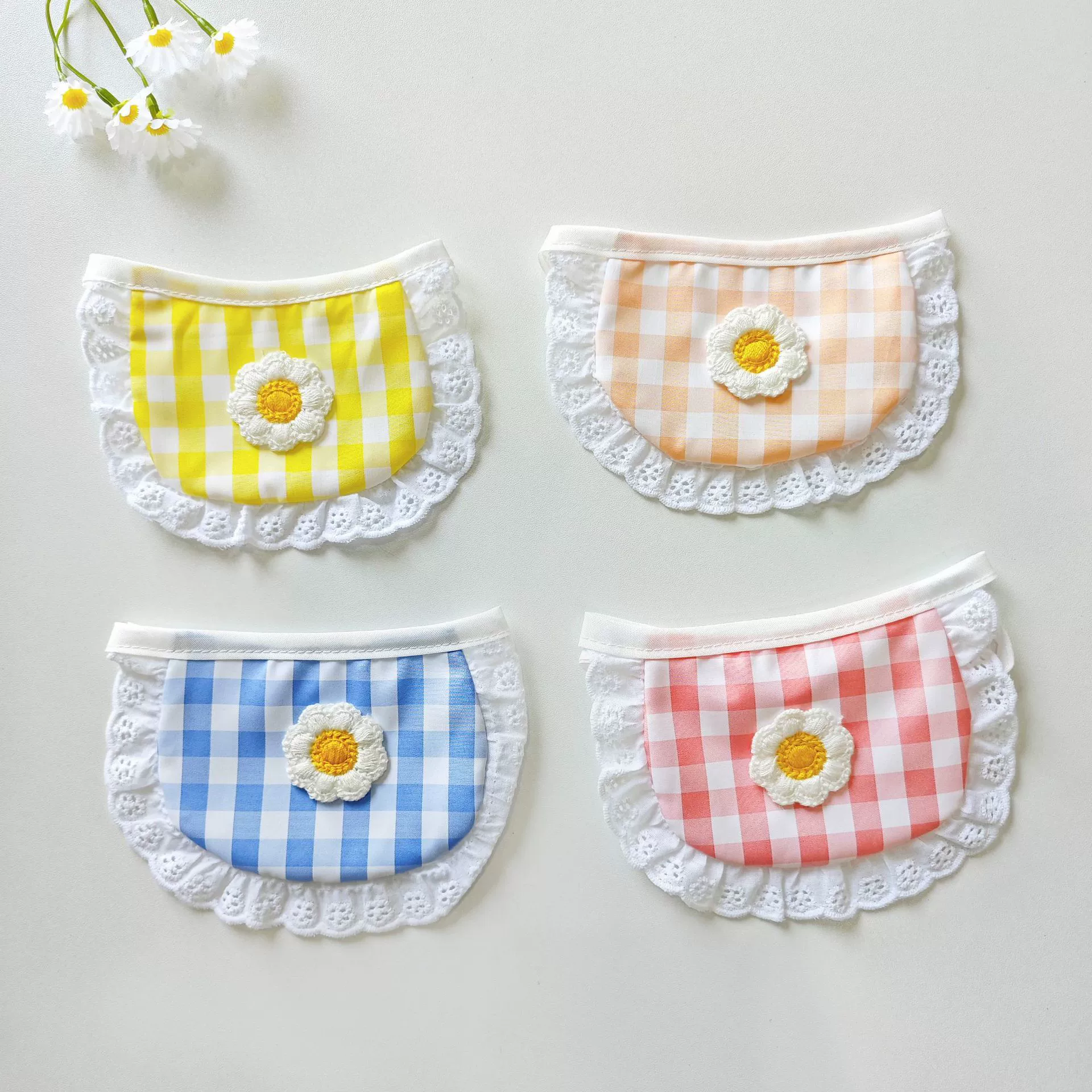 Цветочный маленький нагрудник собачий рот полотенце летний собачий аксессуар кошачий нагрудник милый Тедди Бомби медведь нагрудник