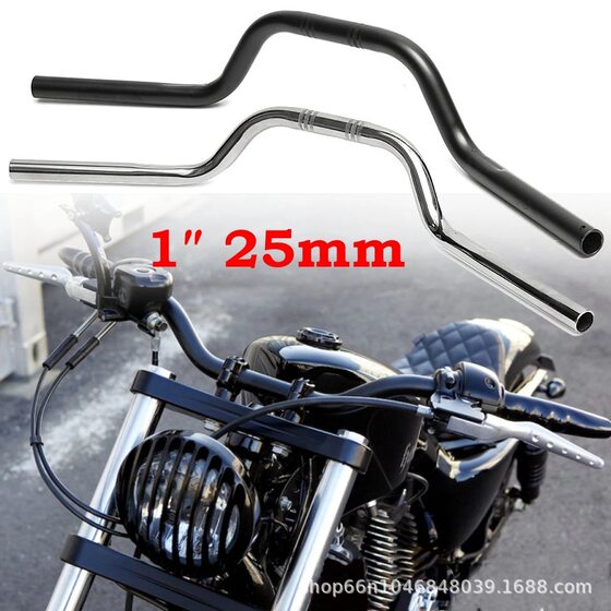 Motorcycle retro 22mm modified faucet direction handle steel pipe handlebar suitable for CG125 modified Universal handlebar