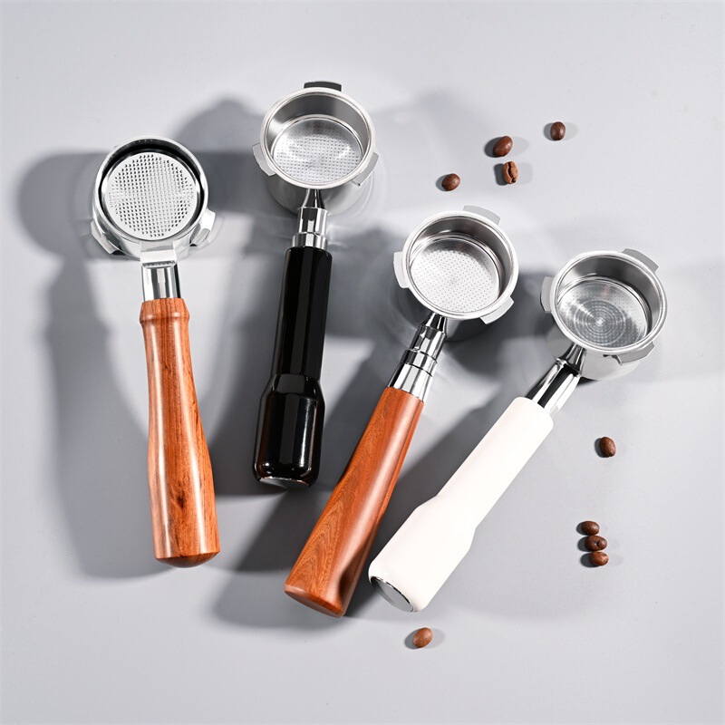 51mm Pocari/Derlla/Dongling/Italian Coffee Machine Bottomless Handle Double Cup Double Mouth Bottomed Handle Universal