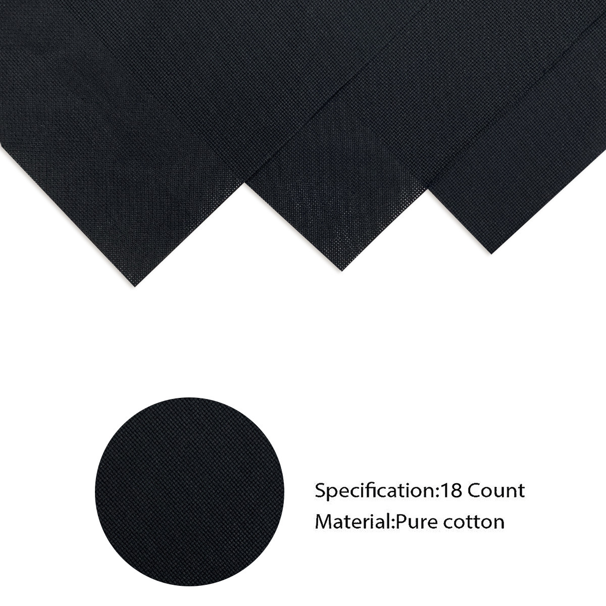 14CT nueva tela de bordado de algodón de punto de cruz de especificaciones pequeñas, bordado hecho a mano opcional multicolor, comercio exterior, cabello liso transfronterizo