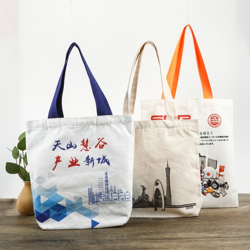 空白のキャンバスバッグカスタム卸売厚みのあるキャンバスバッグカスタム学生巾着コットントートバッグはロゴを印刷することができます|undefined