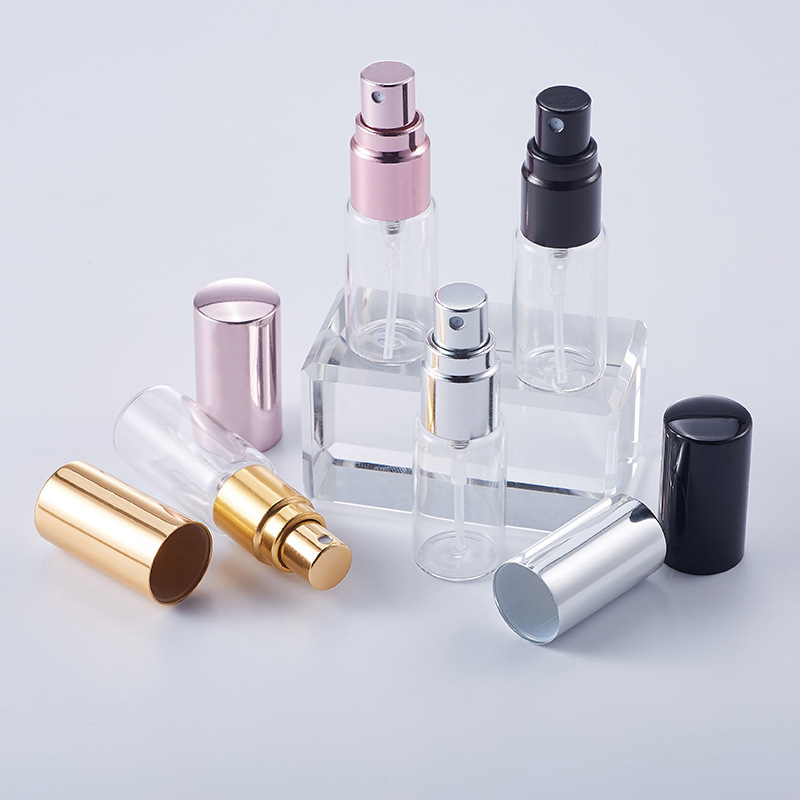 5ml-10mlスプレー分注ボトル ガラス香水瓶 携帯用サンプル包装材 透明ボトル 即納 空ボトル|undefined