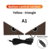 Button, yellow triangle