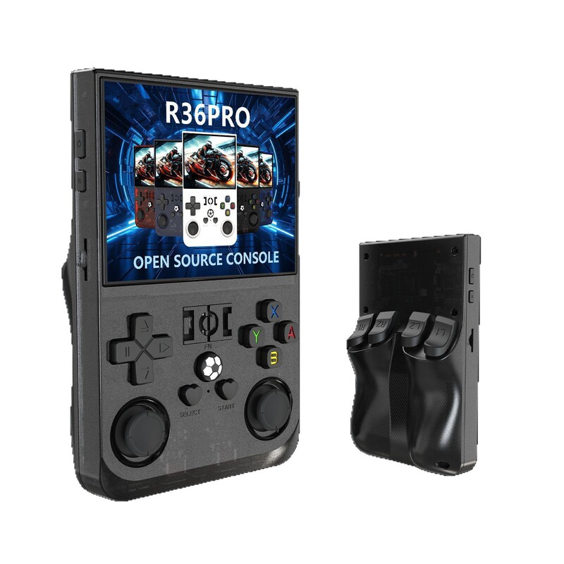 クロスボーダー R36PRO オープンソース携帯ゲーム機 3.5inch デュアルジョイスティック GBA アーケード PSP 携帯ゲーム機 64G 大容量メモリ|undefined