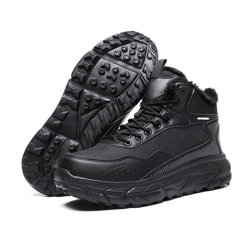 2025 otoño y invierno zapatos de algodón para hombres impermeables botas de nieve zapatos de invierno para hombres zapatos deportivos de lana del noreste botas calientes