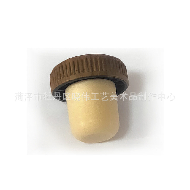 塑料盖软木塞 酒瓶塞带盖玻璃瓶 酒塞玻璃高分子瓶塞子