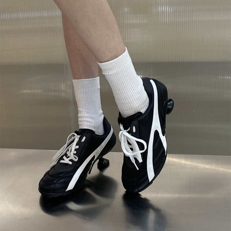[Ready Stock] Designer Interstellar Series Grass Football Niche High-End Casual Sports Ballet Shoes High Heels