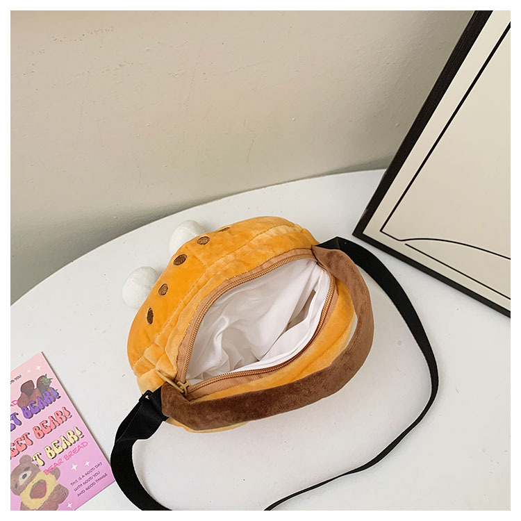 2024 Ny kreativ tecknad pommes frites dockväska för kvinnor plysch bärbar axelväska japansk söt liten väska_voghion.com
