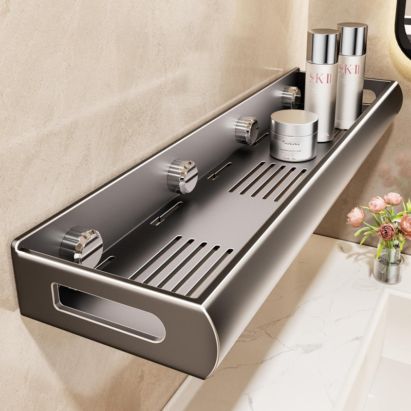 Bathroom Storage Rack Bathroom Punch-Free Wall-Mounted Bathroom Toilet Washbasin Bath Toilet Wall Storage Rack