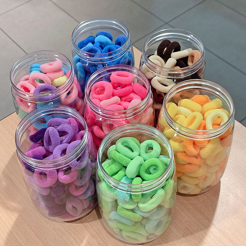 Los niños no hacen daño cuerda de pelo anillo de pelo pequeño pulgar hembra color caramelo cabeza cuerda sin costuras alta banda elástica femenina corbata cabeza