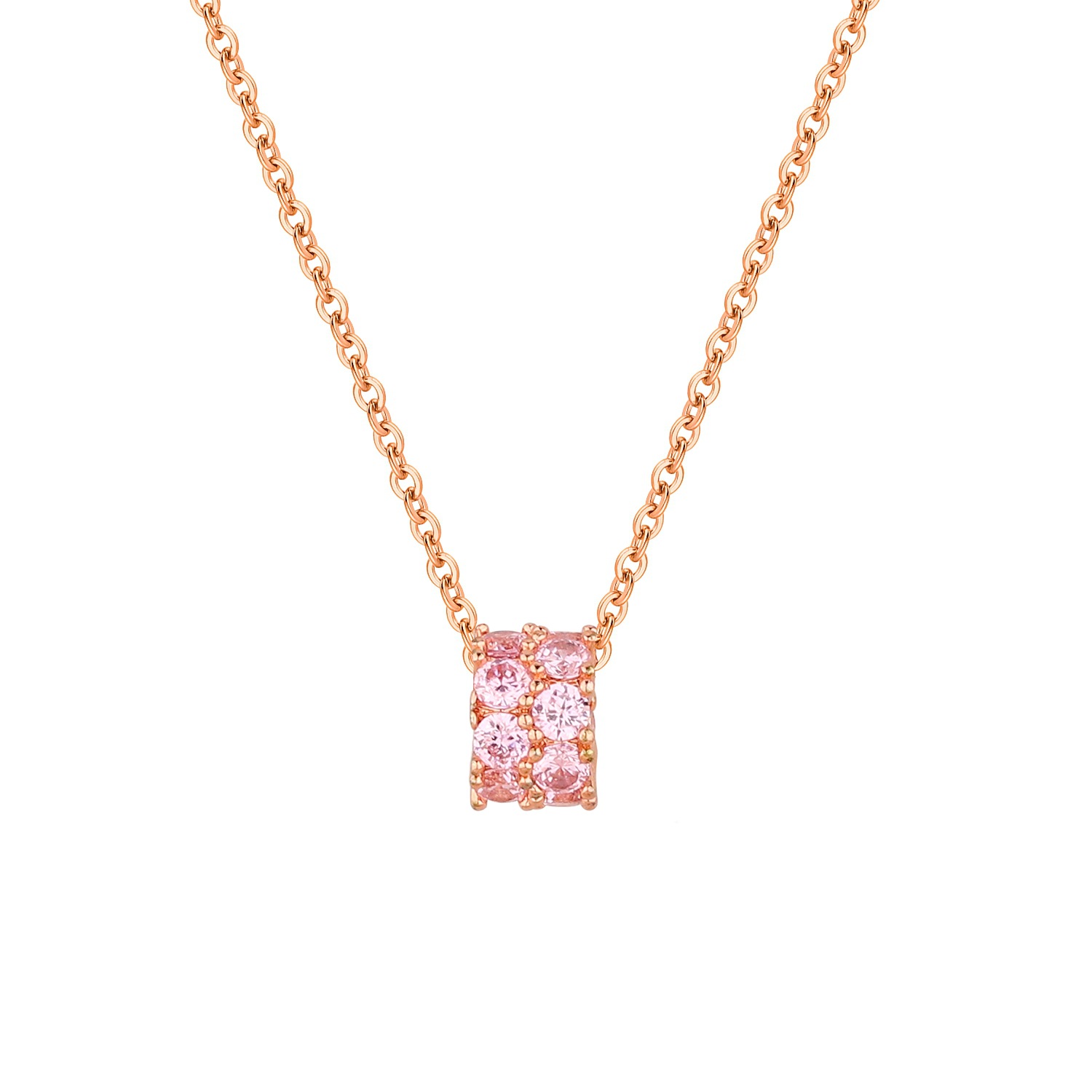 Full-diamond Slim Waist Necklace Elegant Clavicle Chain Jewelry_voghion.com