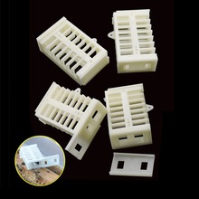 养蜂工具白色箱形蜂箱塑料蜂箱防逃逸框架囚王笼邮寄王龙关王