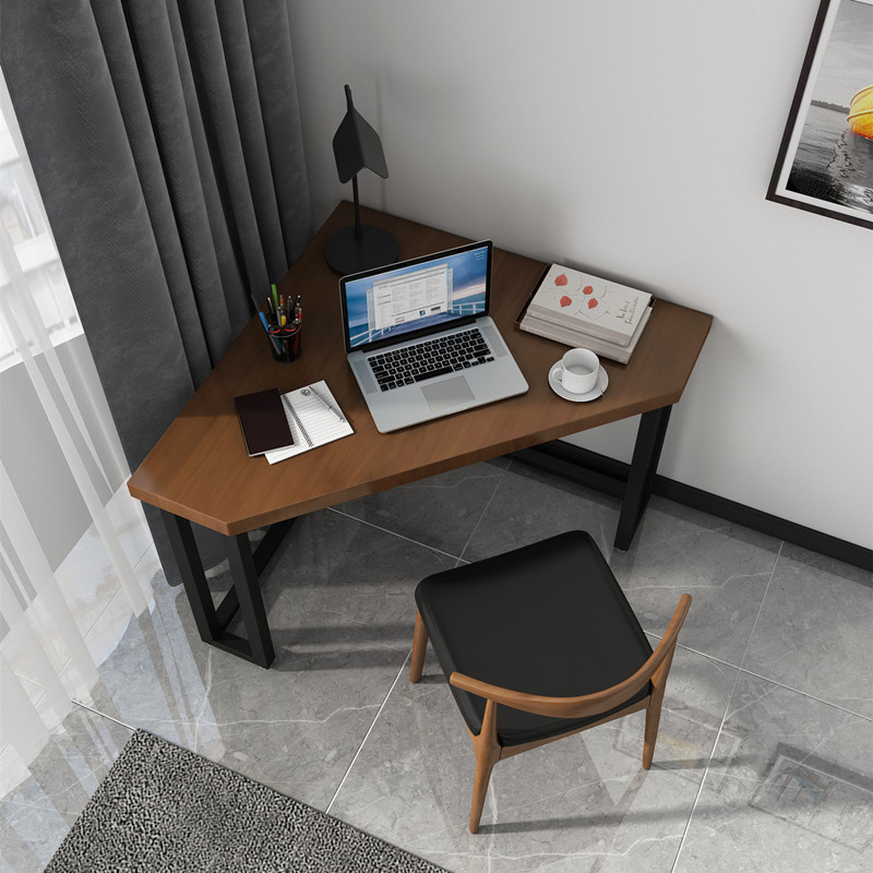Solid Wood Corner Computer Table, Simple Desk, Simple Corner Desk, Household Triangle Table, Small Apartment Corner Table Solid Wood Corner Computer Table, Simple Desk, Simple Corner Desk, Household Triangle Table, Small Apartment Corner Table