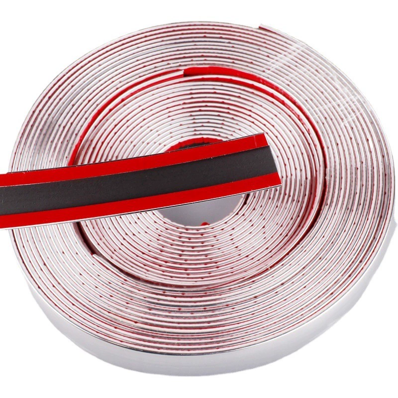 Декоративные полосы для автомобиля, хромированная отделка окон, яркие полосы для авто, наклейки на кузов автомобиля, декоративные противоударные полосы, 25 мм для дверей автомобиля