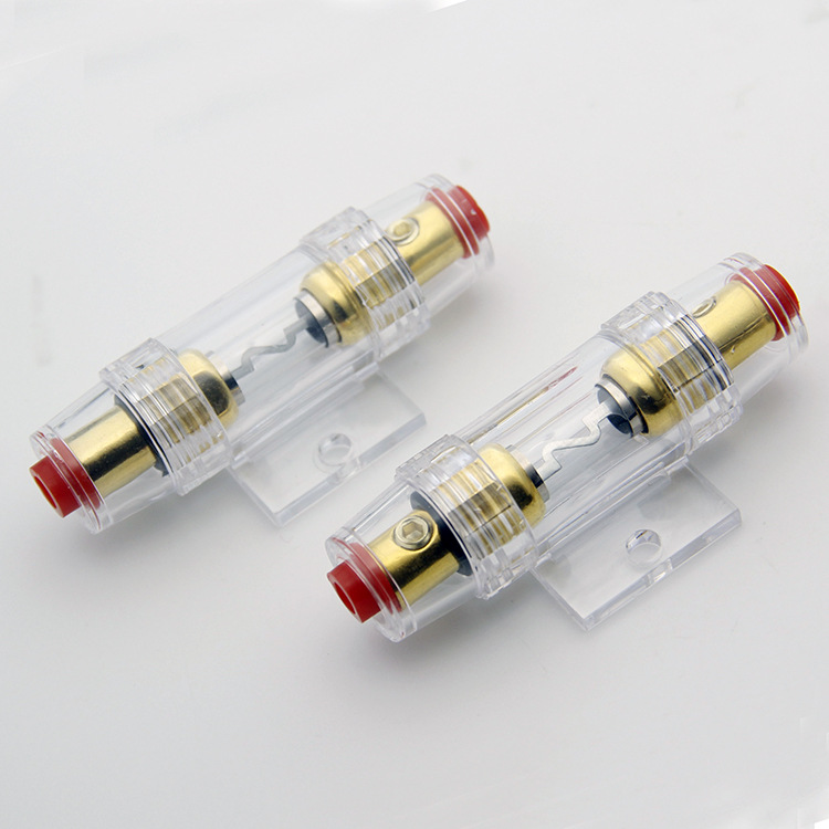 汽车音响保险胆 改装汽车音响保险管 保险座 10*38管状保险丝座