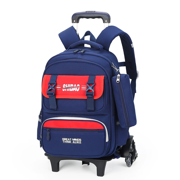 Six rounds of dark blue with red