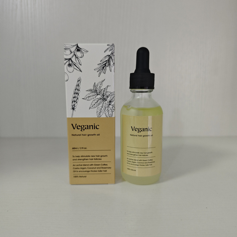 跨境全英文Veganic hair oil烫染受损修护理柔顺滋养护发精华精油|undefined