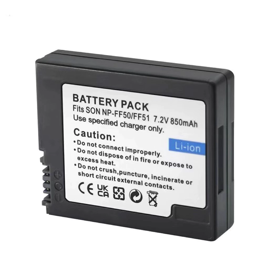 Совместимо FF71 NP-FF50/FF51/FF70/FF71 Sony IP210E/IP220E аккумулятор камеры