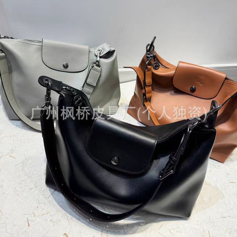 新しい Longxiang HOBO ハンドバッグ脇の下バッグメッセンジャーバッグハイエンドシングルショルダーファッションカジュアル大容量レディースバッグ|undefined