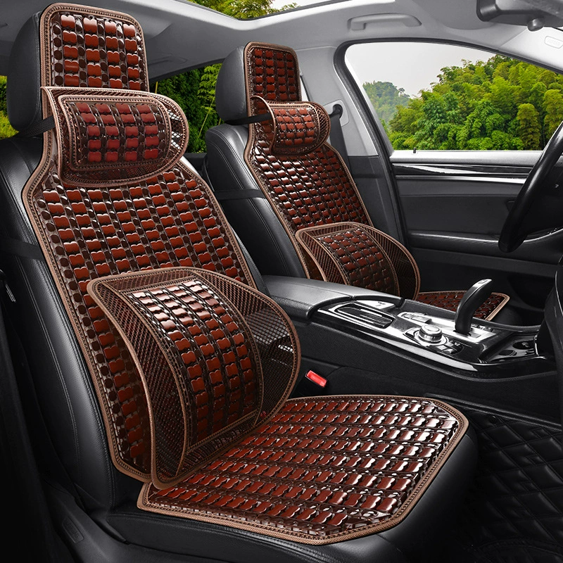 Летний бамбуковый автомобильный коврик подушка дышащая Талия опора для шеи Автомобильная подушка для сиденья цельная пять сидений все модели Универсальный