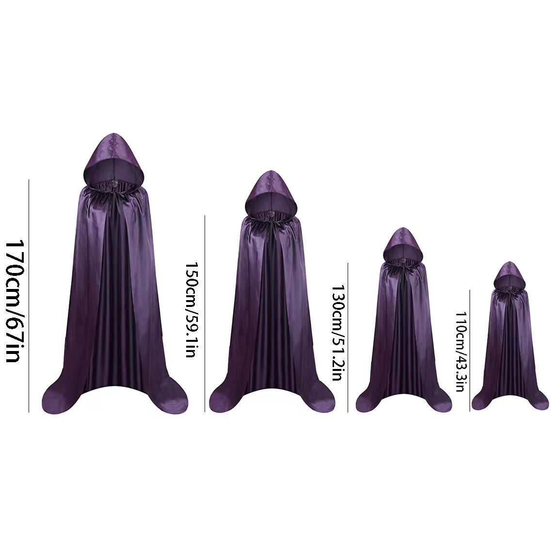 Capas de Halloween Capas de la muerte Capas de adultos Niños Fantasmas Feast Magos Capas de diablo Bar Disfraces de fiesta