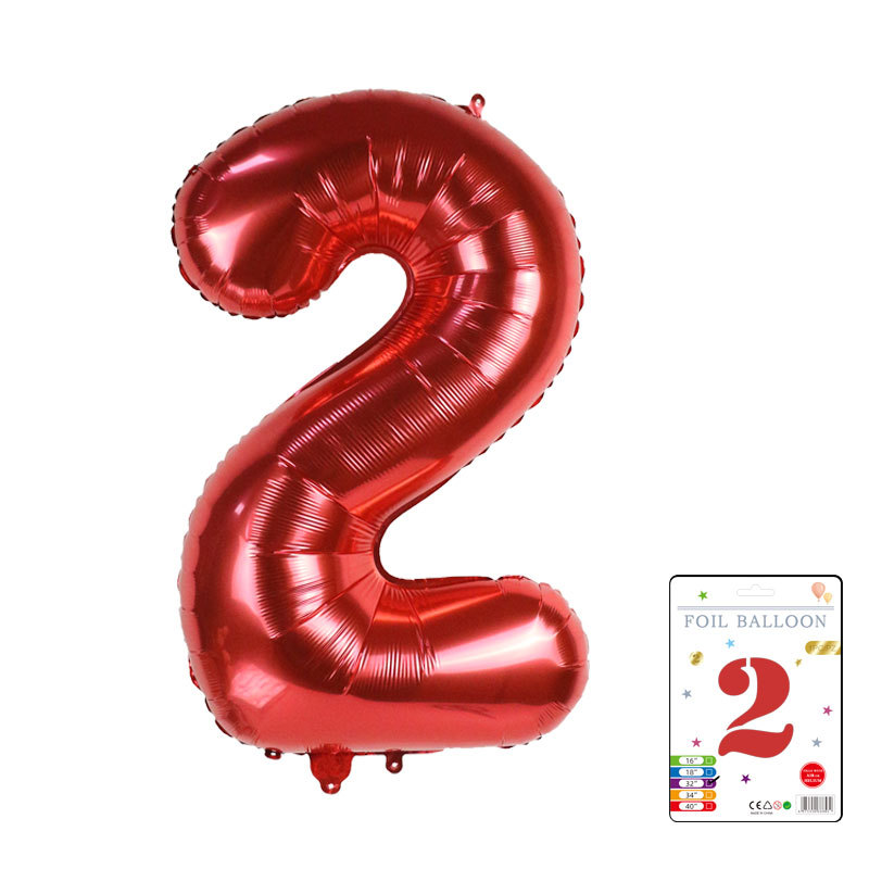 Globo digital de 32 pulgadas, embalaje de tarjeta de papel independiente, versión estadounidense, película de aluminio delgada, embalaje fino, papel de aluminio, globo de cumpleaños