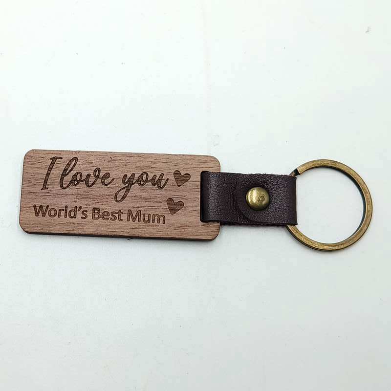 Grabado de nogal negro (la mejor madre del mundo)