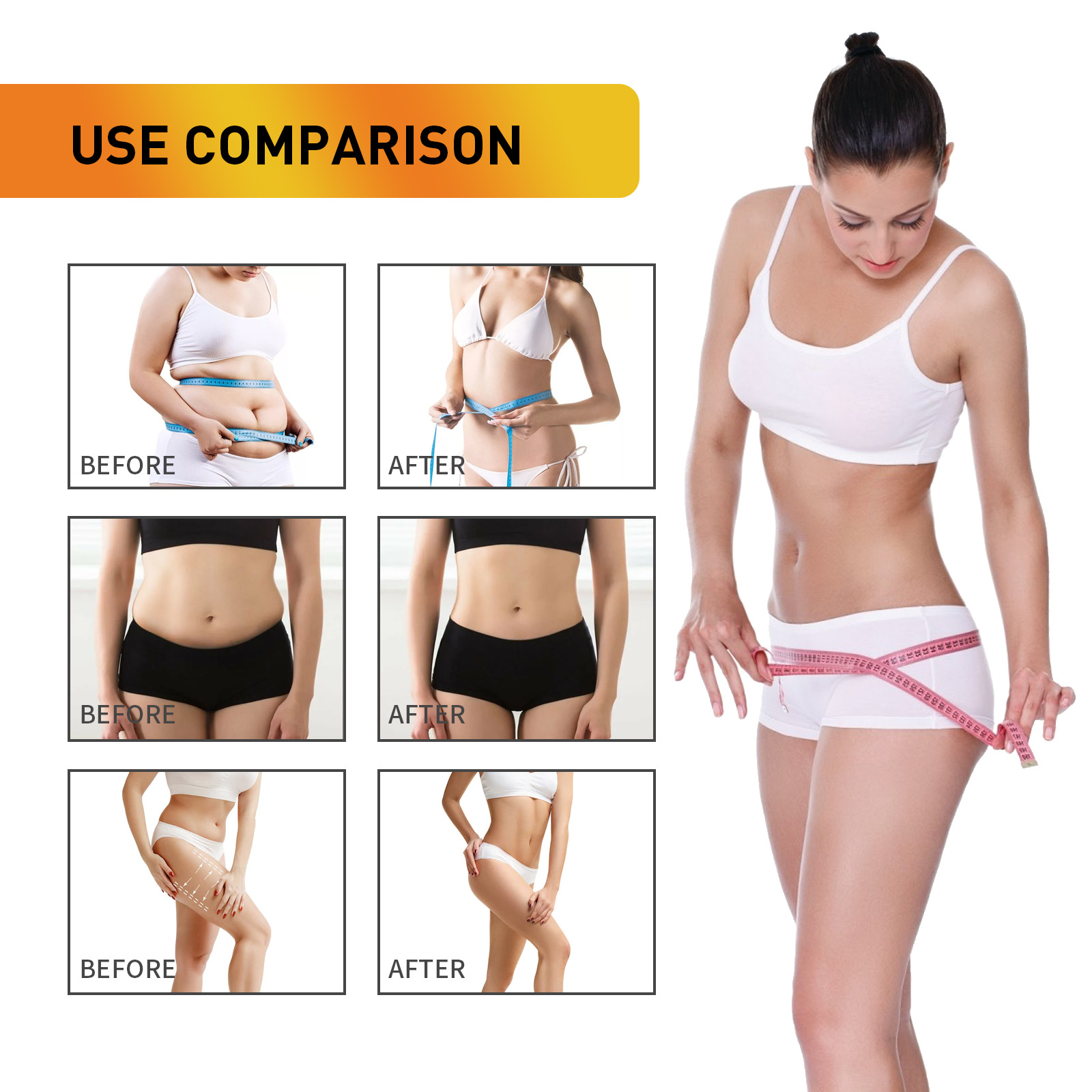 Jaysuing kaffe opstrammer løfter huden, løfter balder, masserer for at fjerne stor mave og forme kroppen slankende_voghion.com